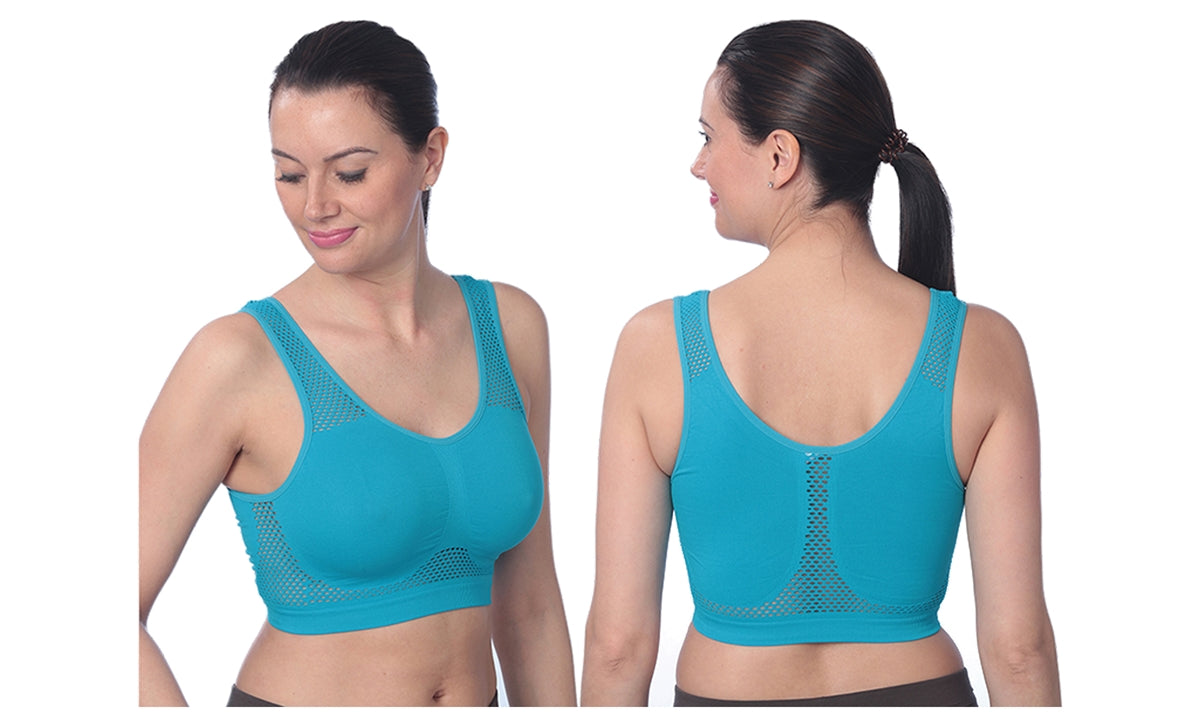 Stretch Mesh Sports Bra