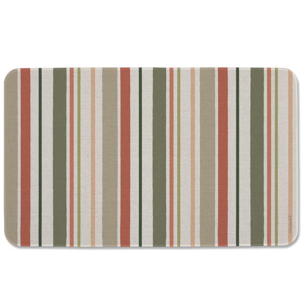 Blessed By Nature Stripe – Poly Linen Floor Mat on Cream 29