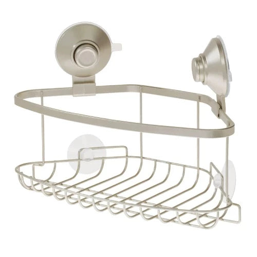 Everett Push Lock Suction Corner Basket Satin