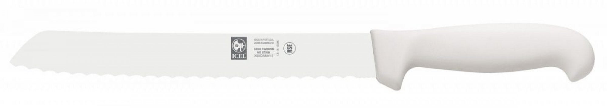 8inch Bread Knife Serrated White