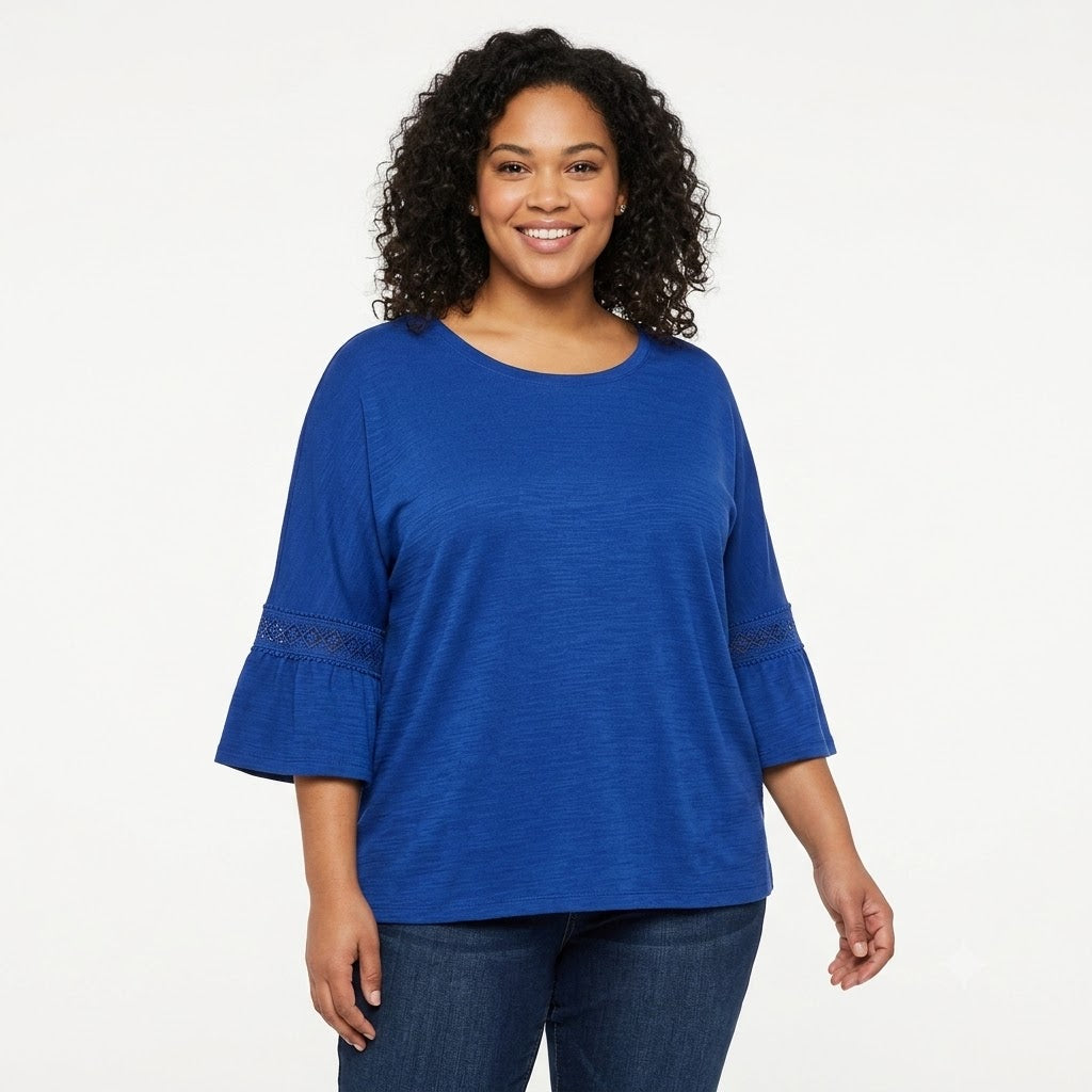 Blusa Azul Adriate Ruby Rd X