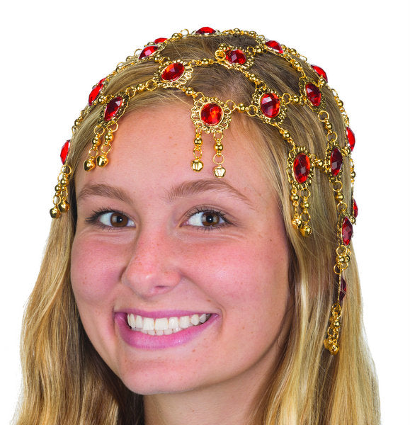 Gold Headpiece With Red Gems