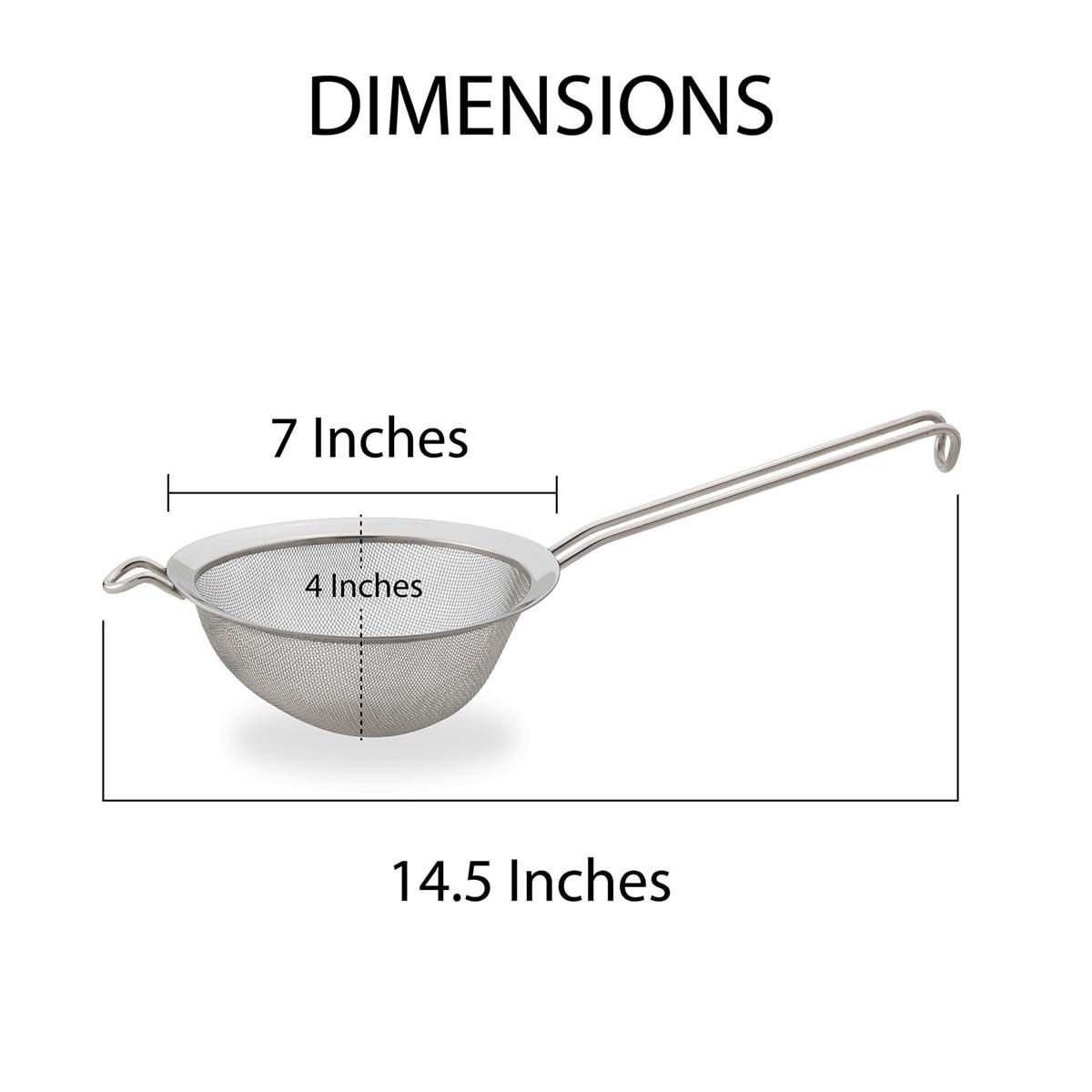 Double Mesh Strainer, 7in