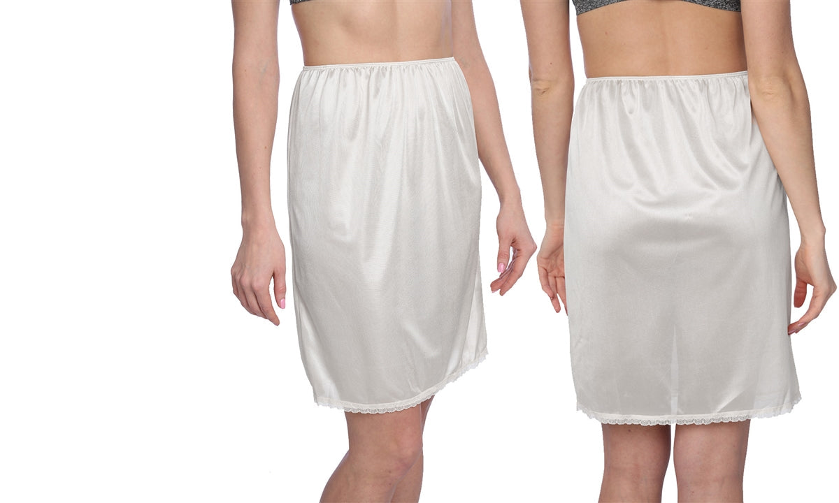 Skirt Slip Undergarments White