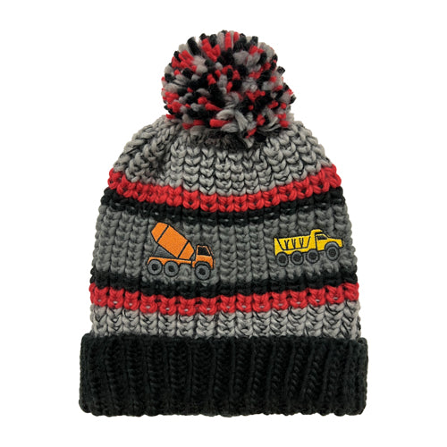TODDLER BOYS EMBROIDERED CUFF HAT RED
