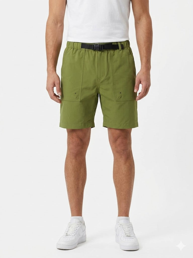 Poly Ribston Belted Hiking Short Forest Moss
