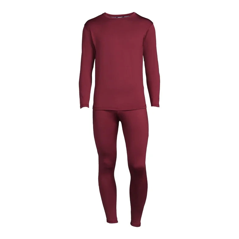 2PC Men's thermal set Wine