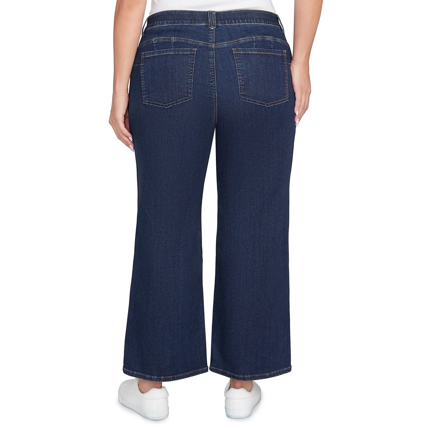 Plus Stovepipe Wide Leg Jeans Dark indigo - Ruby Rd