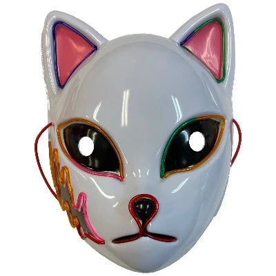 Light Up Anime Scar Cat mask