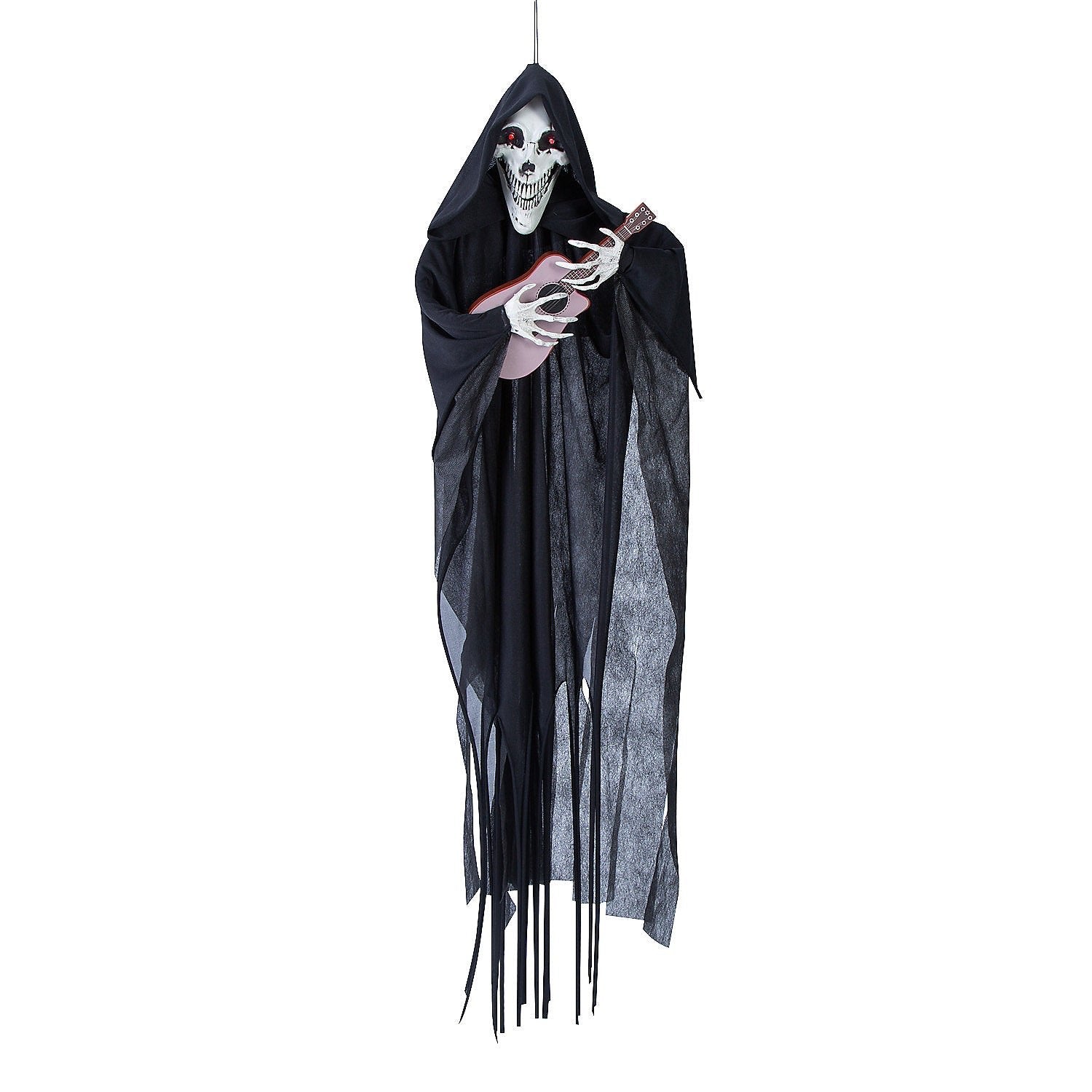 4FT Hanging Animated Singing Reaper with Guitar