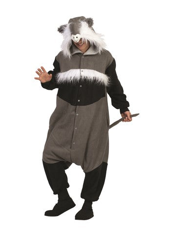 Adult Hamster Union Suit , Grey