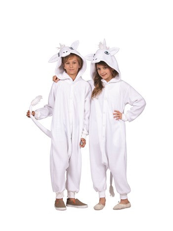 Una White Unicorn Child Union Suit