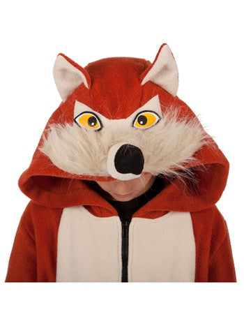 Wild Red Fox Kid Hoodie - Rust
