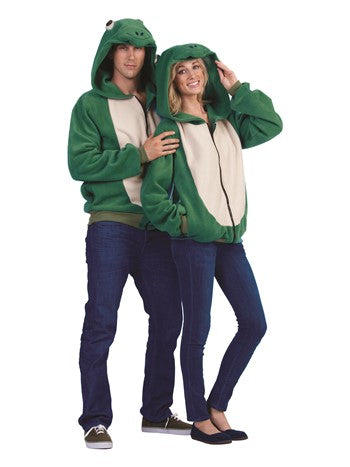 Freddy Frog Adult Hoodie Green