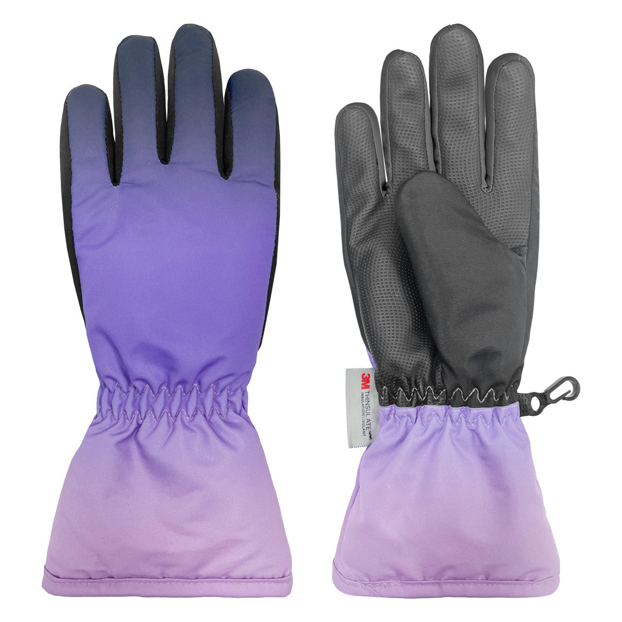 TIE-DYE PRINT SNOWBOARD GLOVE - SIZE 7-16 PURPLE