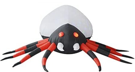 8 FT Long Inflatable Spider with Magic Light