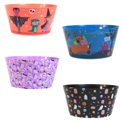 Candy Bowl Halloween Printed 3Asst 10.75 X 5.32