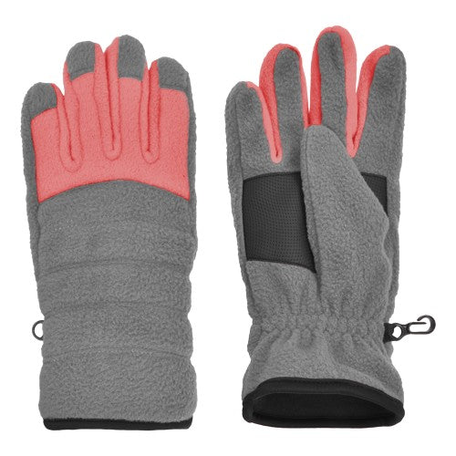 GIRLS 7-16 MICROFLEECE FASHION GLOVE PEACH