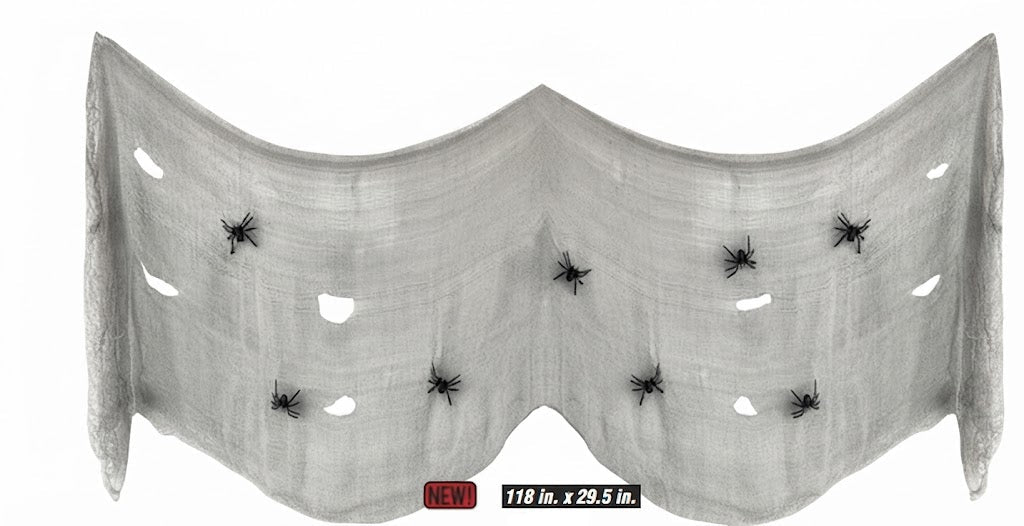 118in Creepy Cloth w/8pcs Plastic Spiders