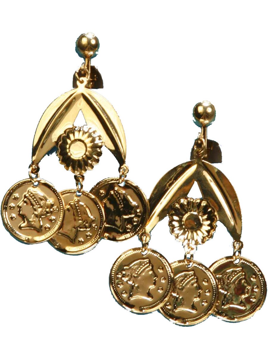 Adult Gold Coin Earrings