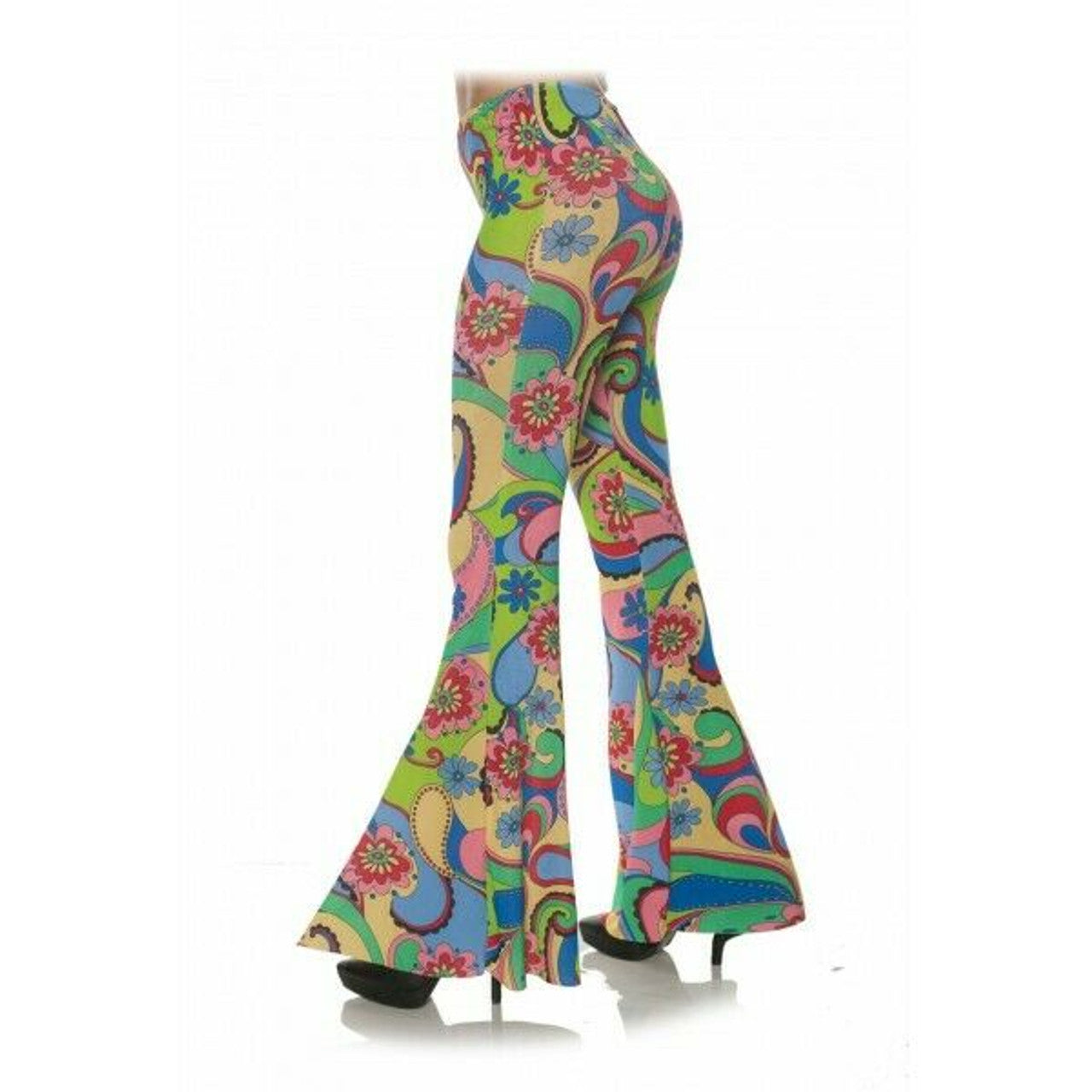 70'S Flower Bell Bottoms
