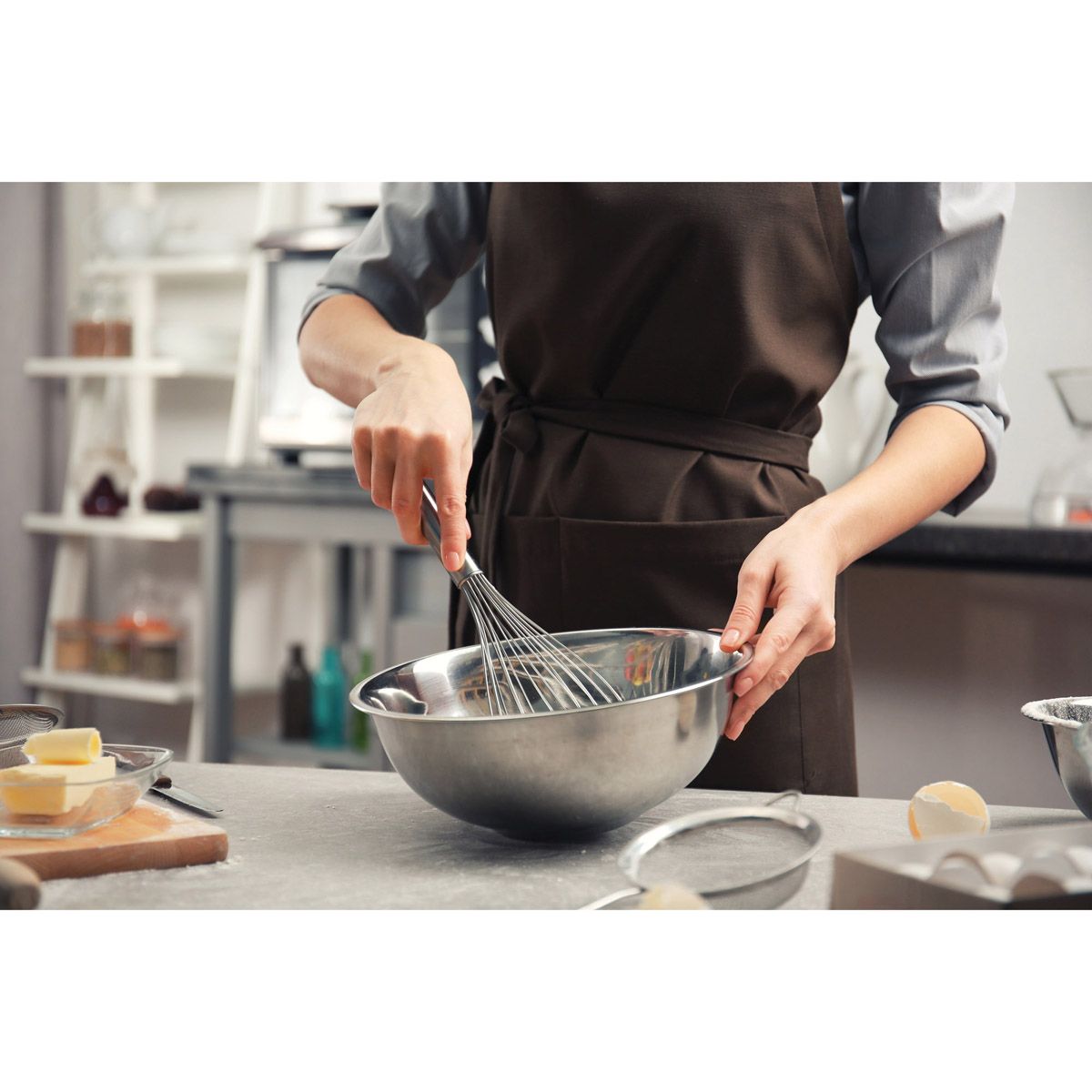 Mixing Bowl, Stainless Steel, 8qt