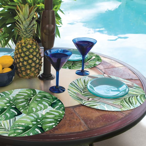 Tropical Foliage – Round Reversible Placemat