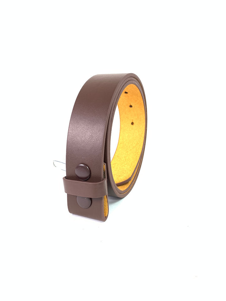 No Buckle Belt Brown