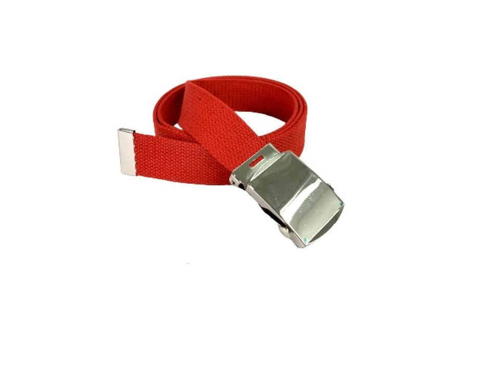 Military Web Belt Red