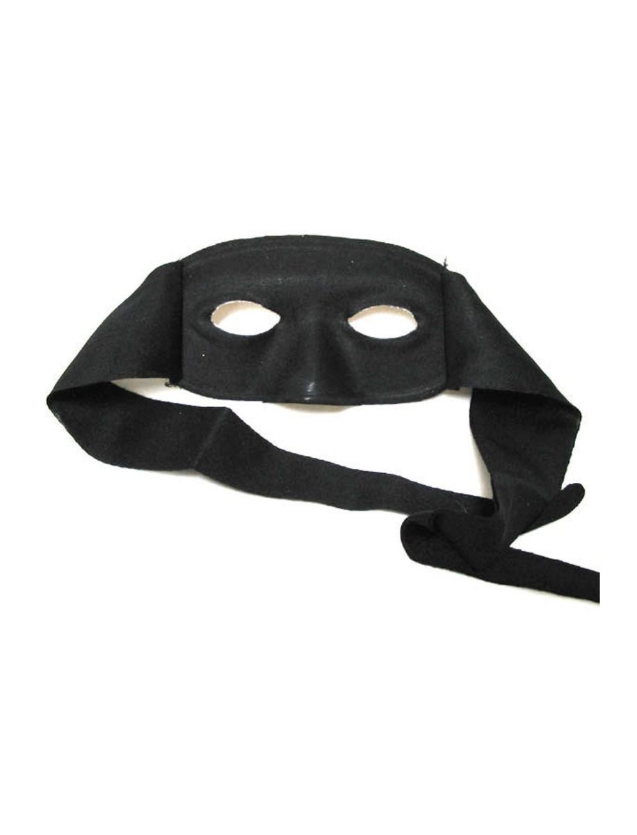 Mask-Eye-Tie On Black