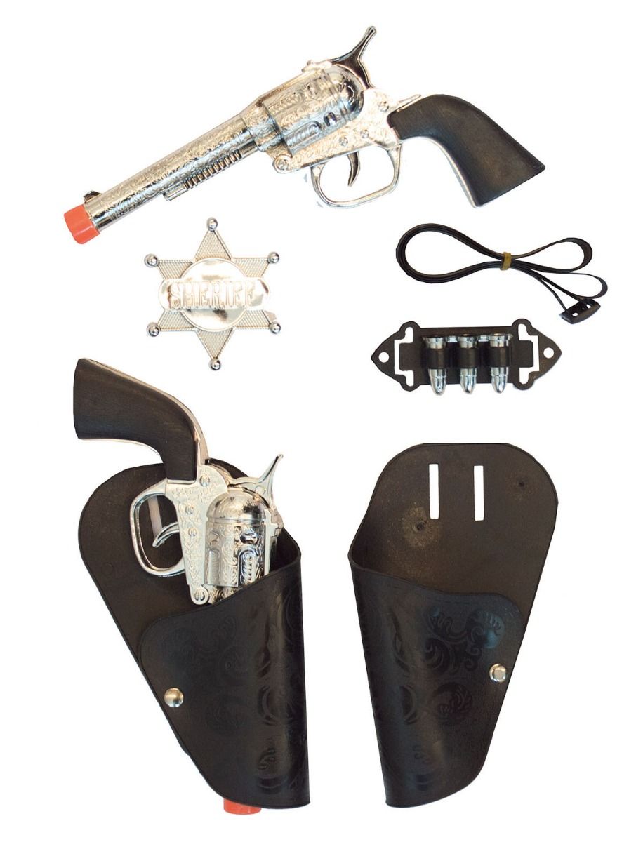 Playset-Belt w/Holsters, 2 Guns, Bullets, Badge