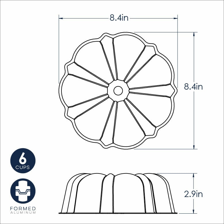 6 Cup Formed Bundt Pan