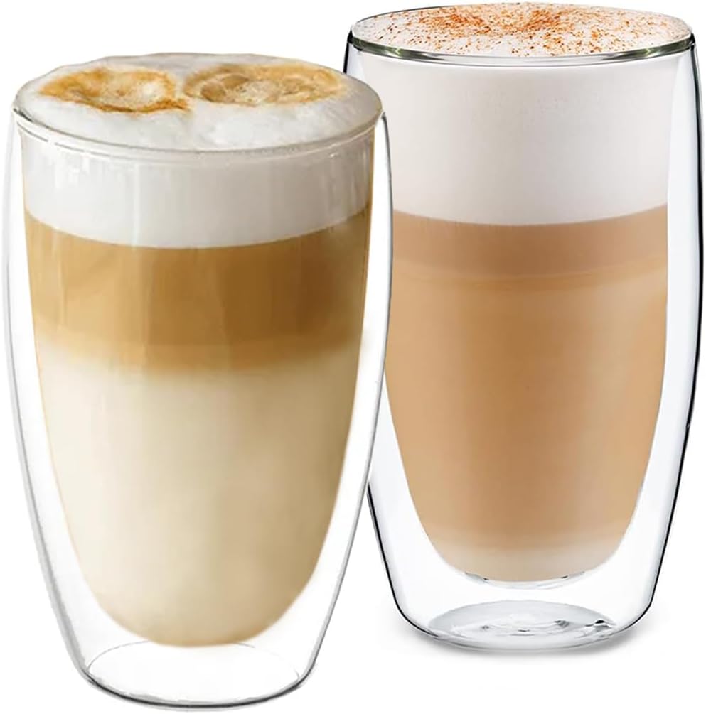 Double Wall Latte Macchiato Glasses 475ml