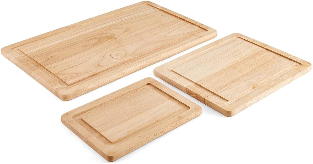 Rubberwood Chopping Board Set 3