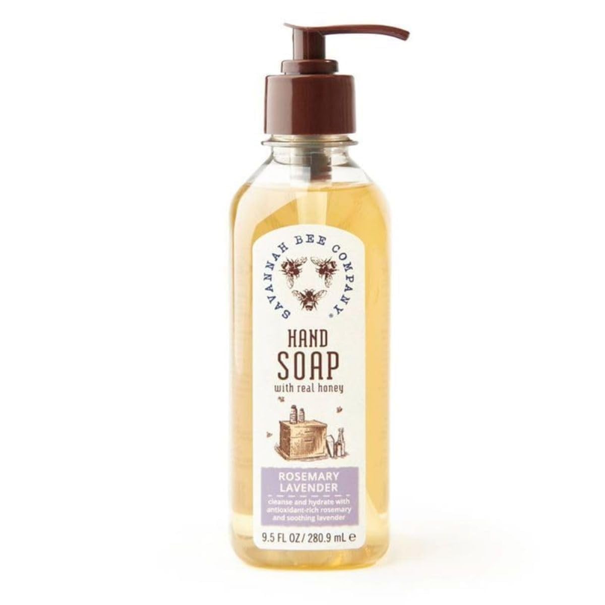 Liquid Hand Soap Rosemary Lavender 9.5oz