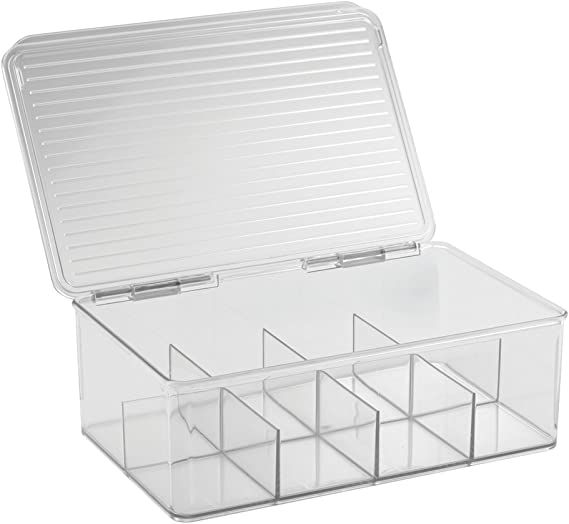 Cabinet Binz Tea Box Clear 10.75" x 7.5" x 3.5"