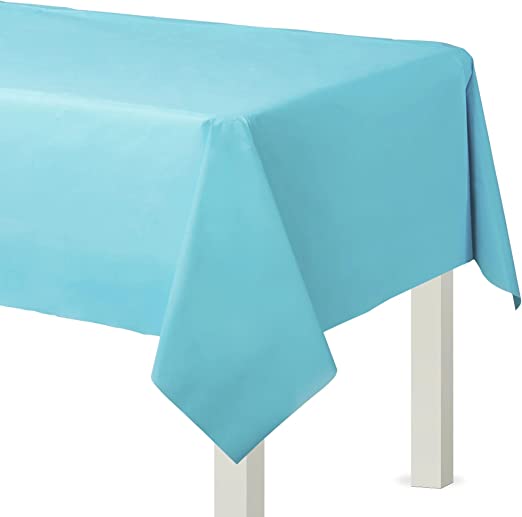 54" X 108" Table cover 0.075mm Caribbean Blue