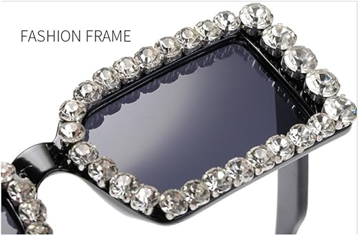 ELSTON STYLE WITH RHINESTONE BORDER SUNGLASSES