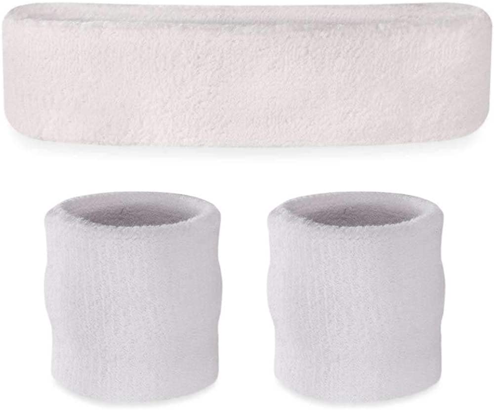 Sweatband Sets White
