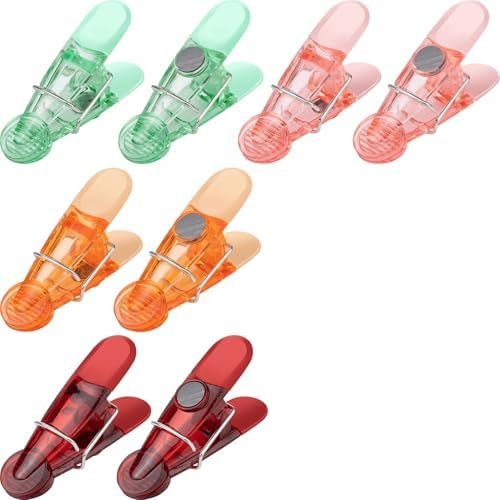 Bag Clips Set of 5 Trans Clips Thin Asst
