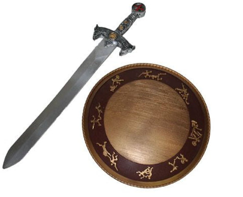Shield/Sword-Gold-12.6"-22.8"