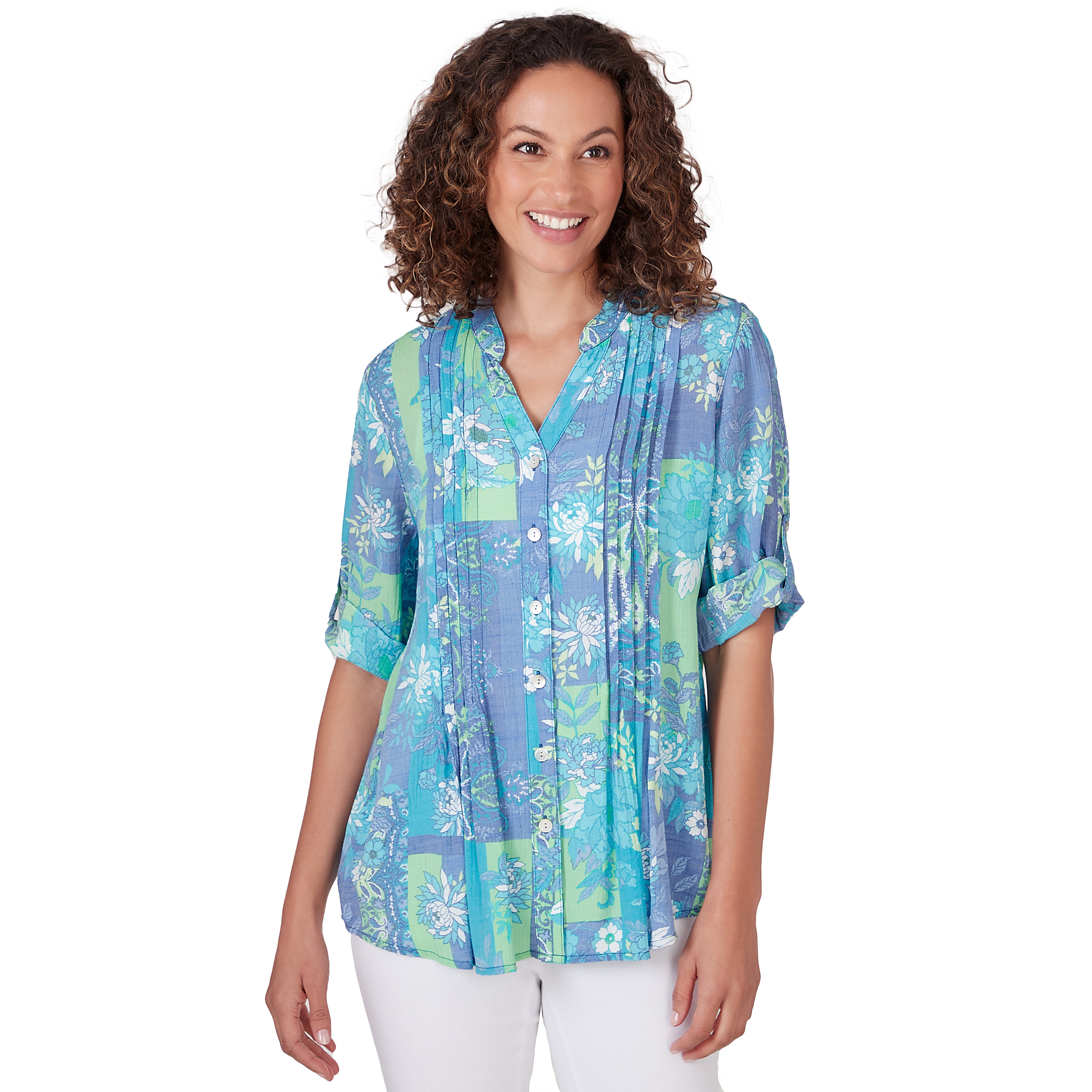 Top Blue Multi - Ruby Rd