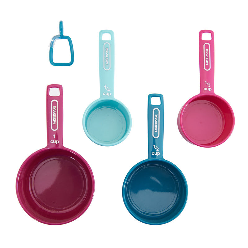Color Plastic Measuring Cups & Spoons Set (9 ct)