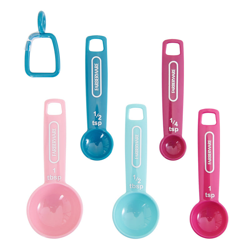 Color Plastic Measuring Cups & Spoons Set (9 ct)