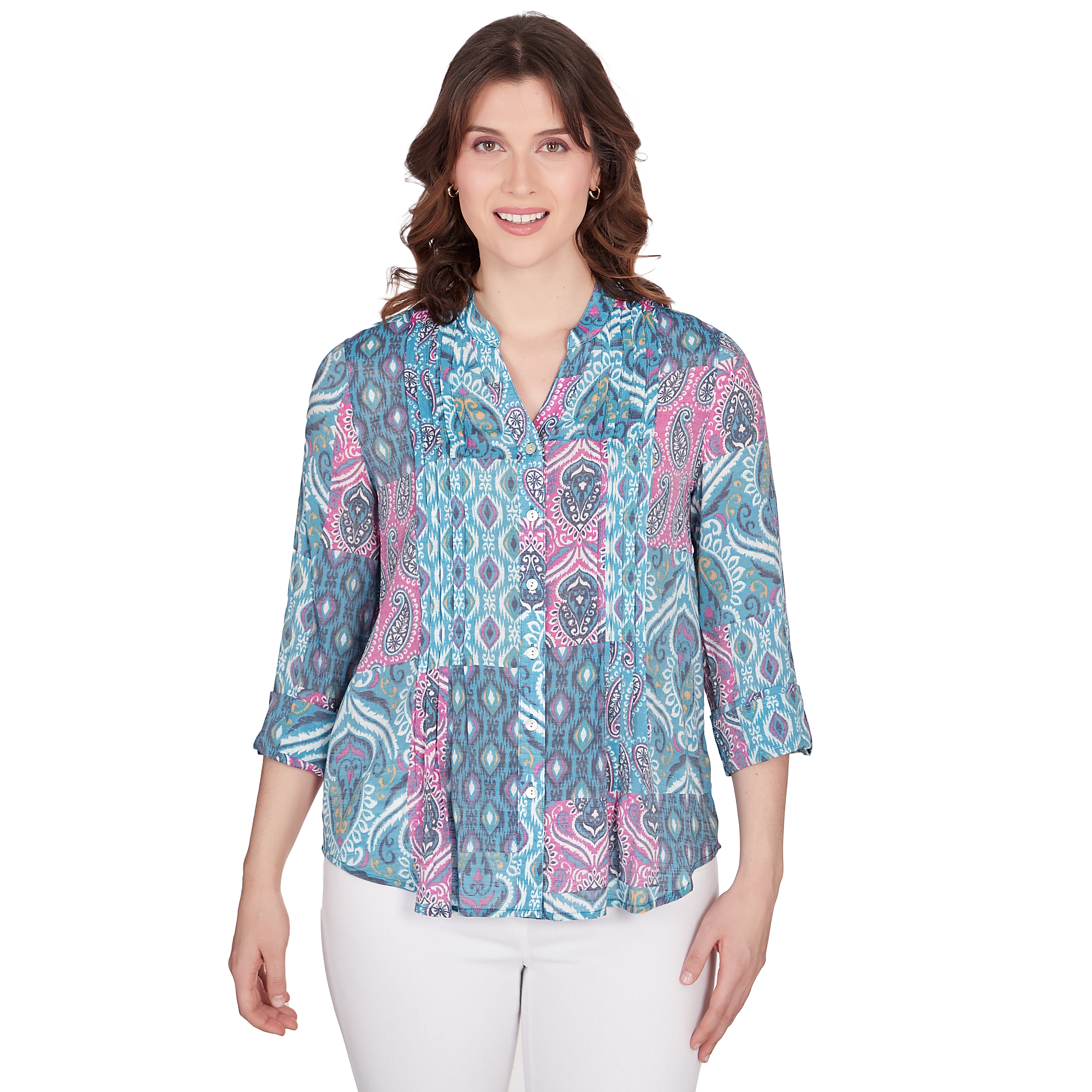 Wov Global Slub Top Mediterranean Blue - Ruby Rd