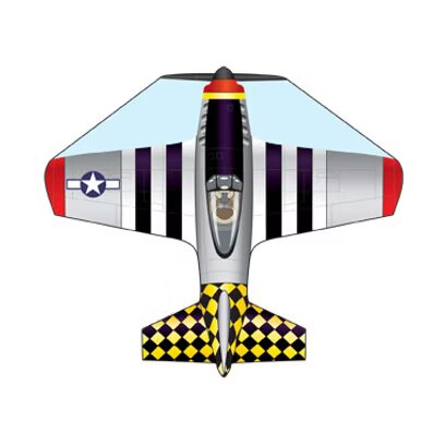 P-51 Mustand 5" x 4.3"