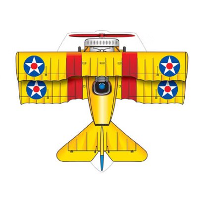 Biplane MicroKite 4.8" x 4"
