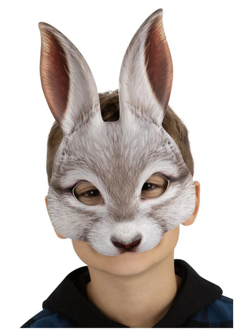 Kids White Rabbit Mask