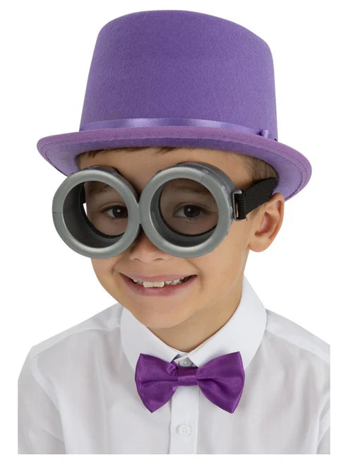 Gafas protectoras grises para niños, lentes transparentes