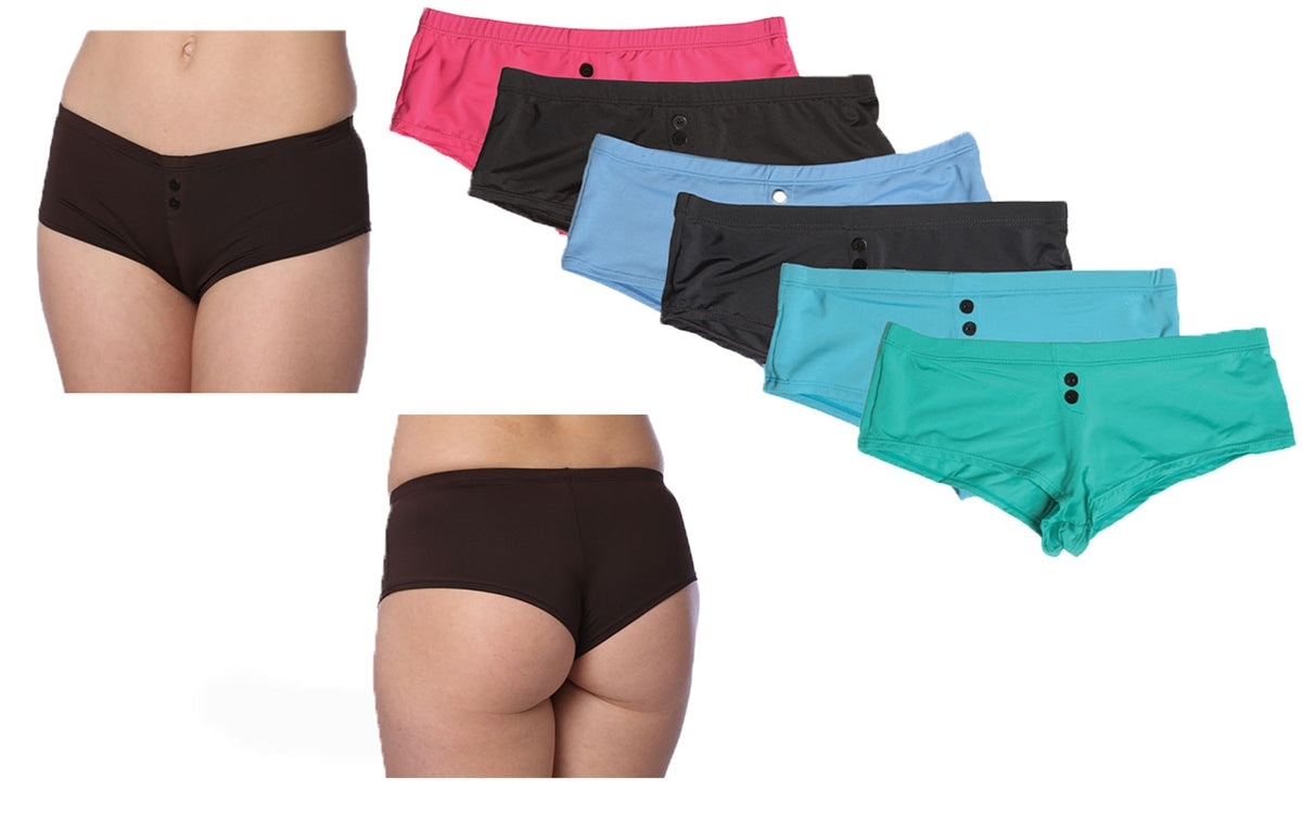 Nylon/Spandex With Buttons Panties